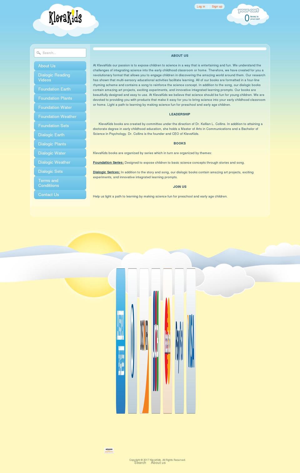 klevakids.com shopify website screenshot