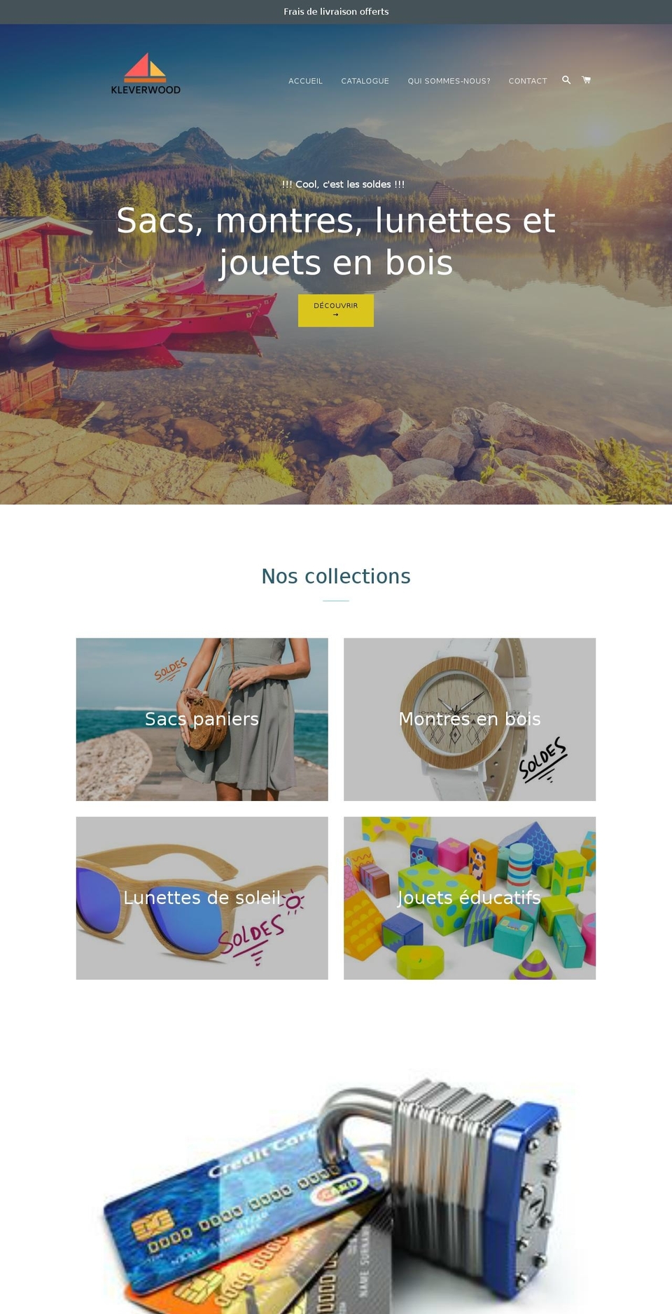 kleverwood.com shopify website screenshot