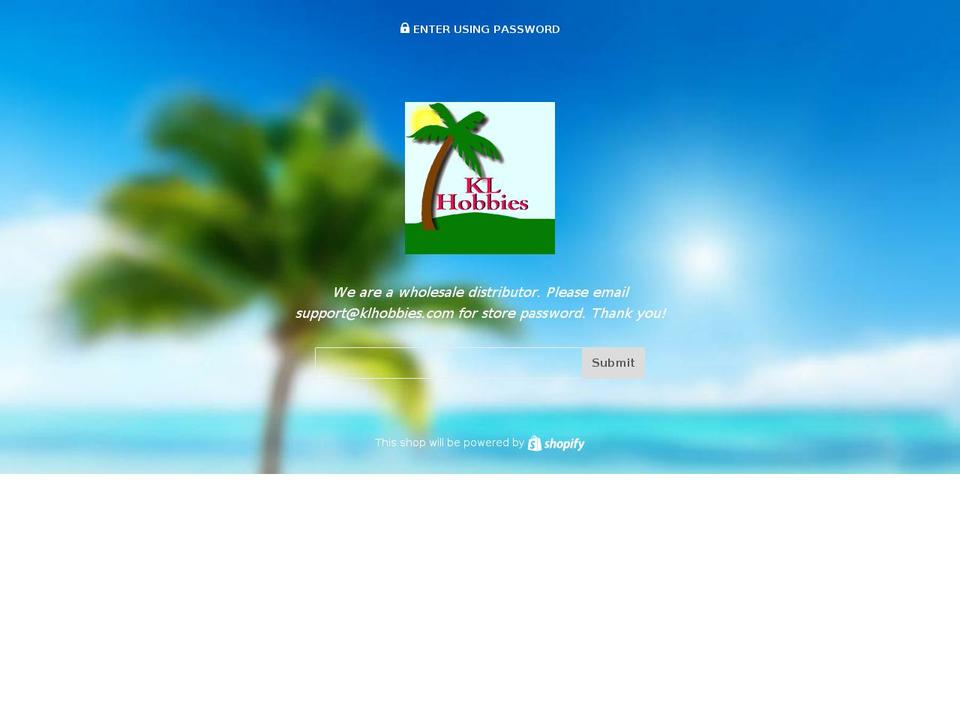 klhobbies.com — Shopify storefront screenshot