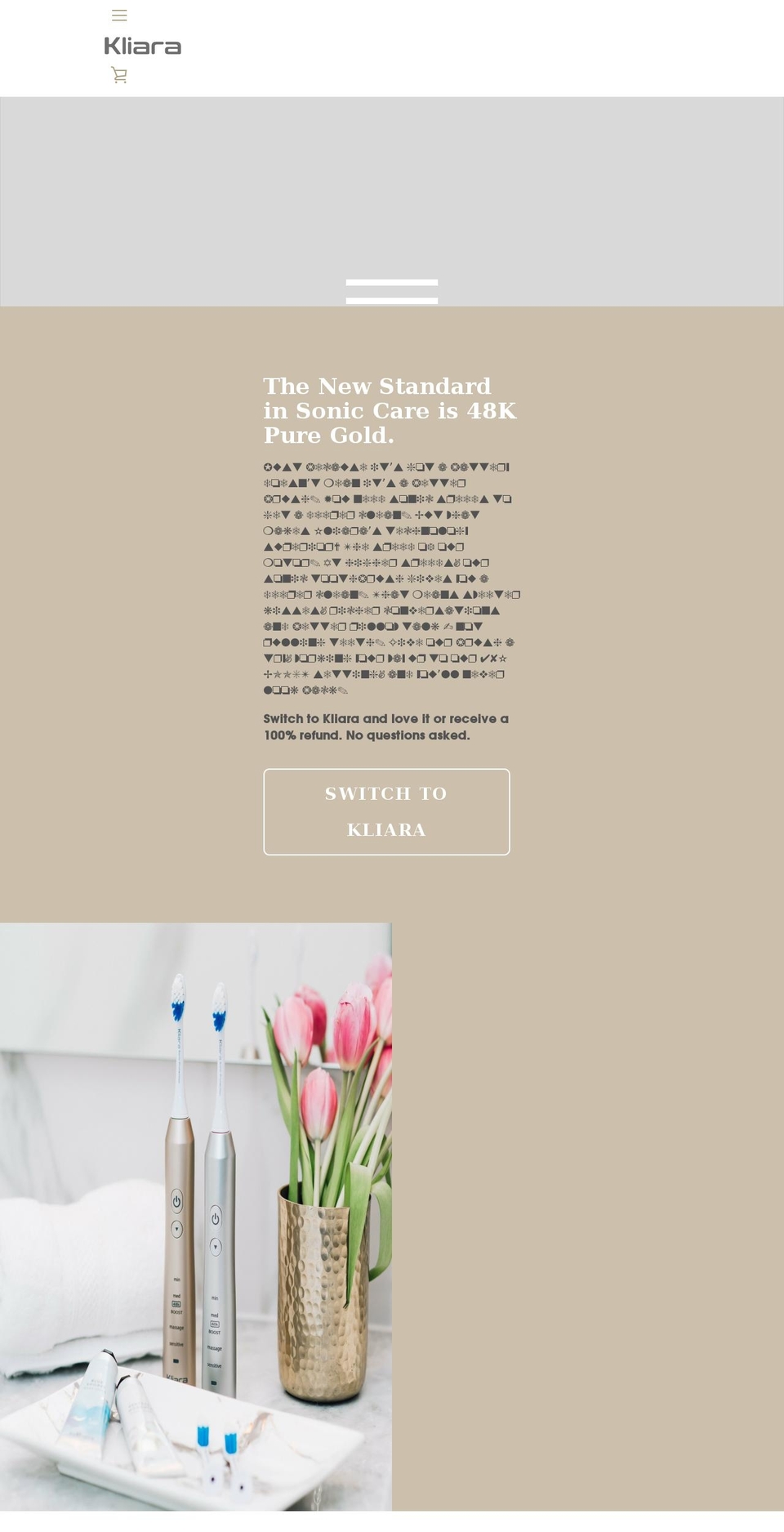 kliara.com shopify website screenshot