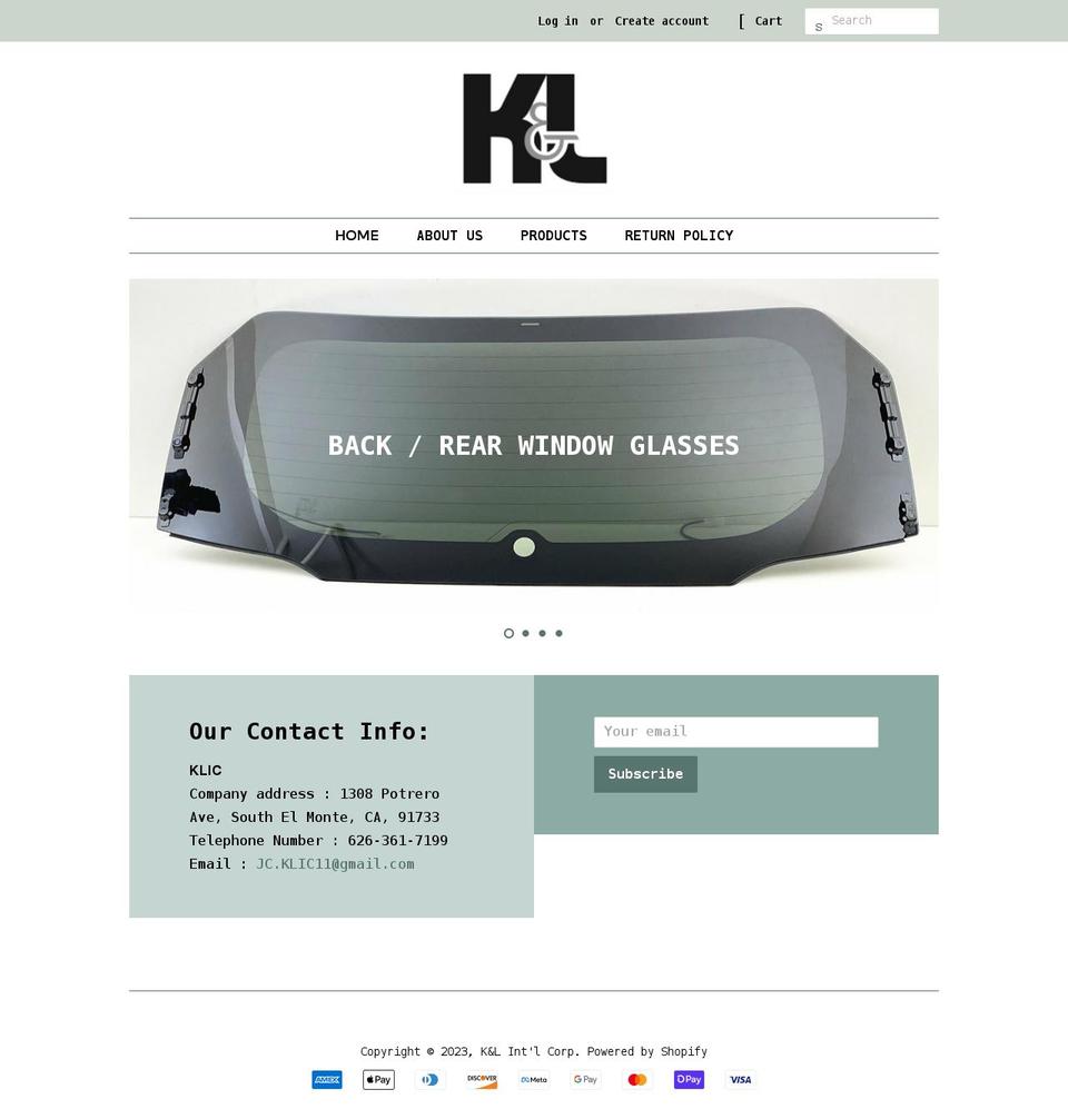 klic88.com shopify website screenshot