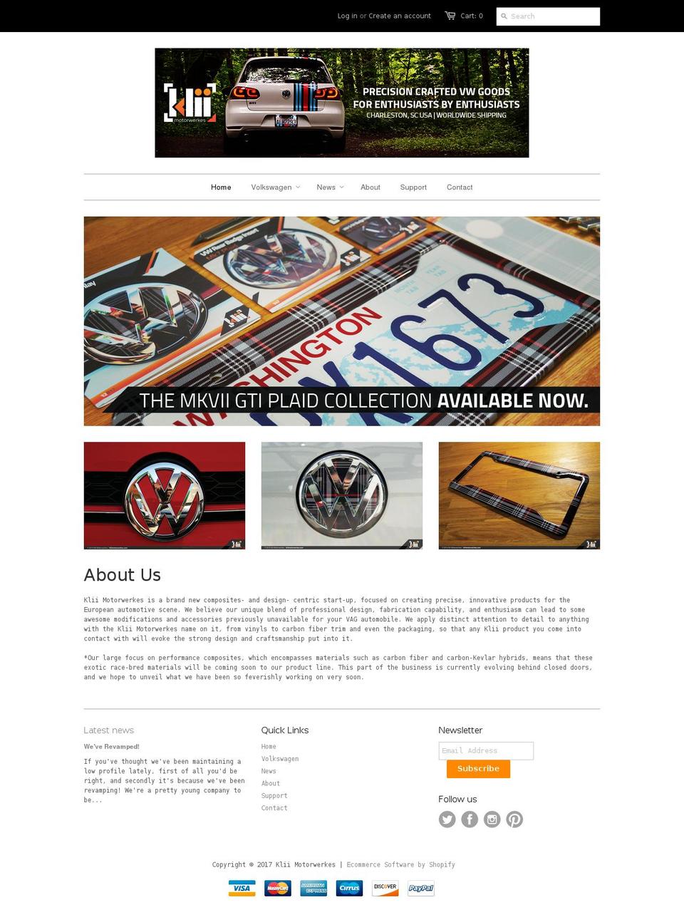 kliimotorwerkes.com shopify website screenshot