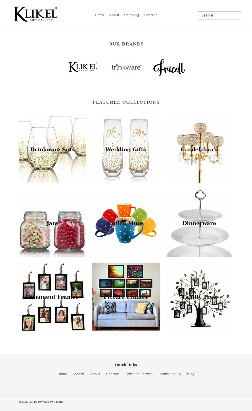 klikel.com shopify website screenshot