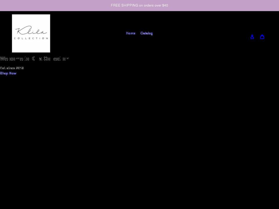 klilacollection.com shopify website screenshot