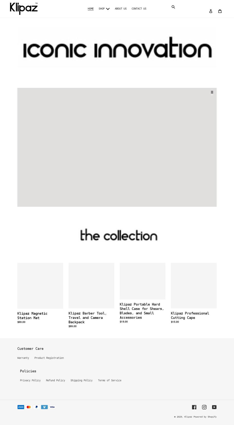 klipaz.com shopify website screenshot