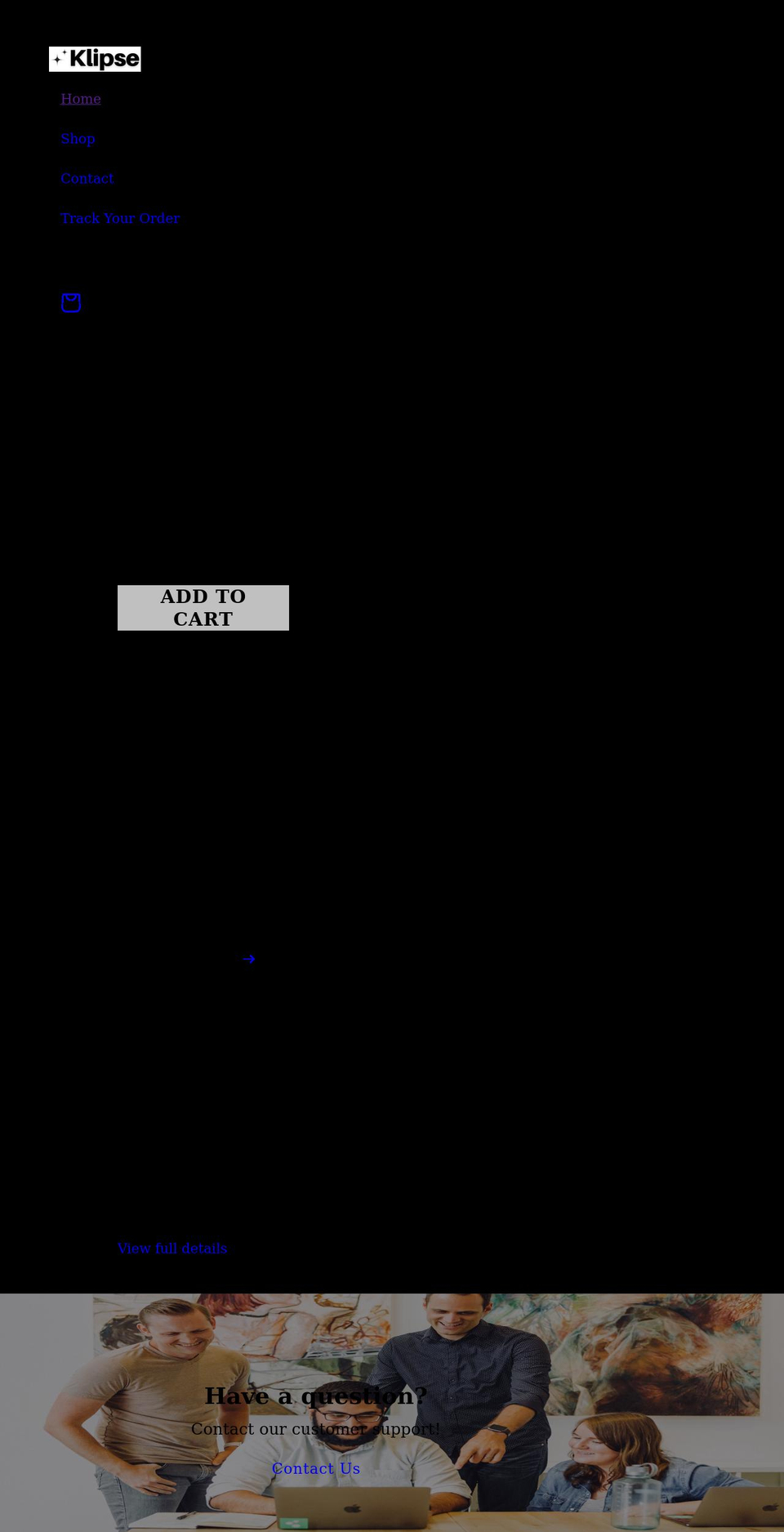 klipse.net shopify website screenshot