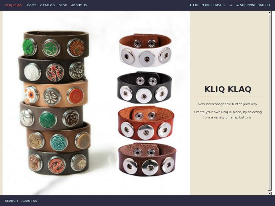 kliqklaq.com — Shopify storefront screenshot