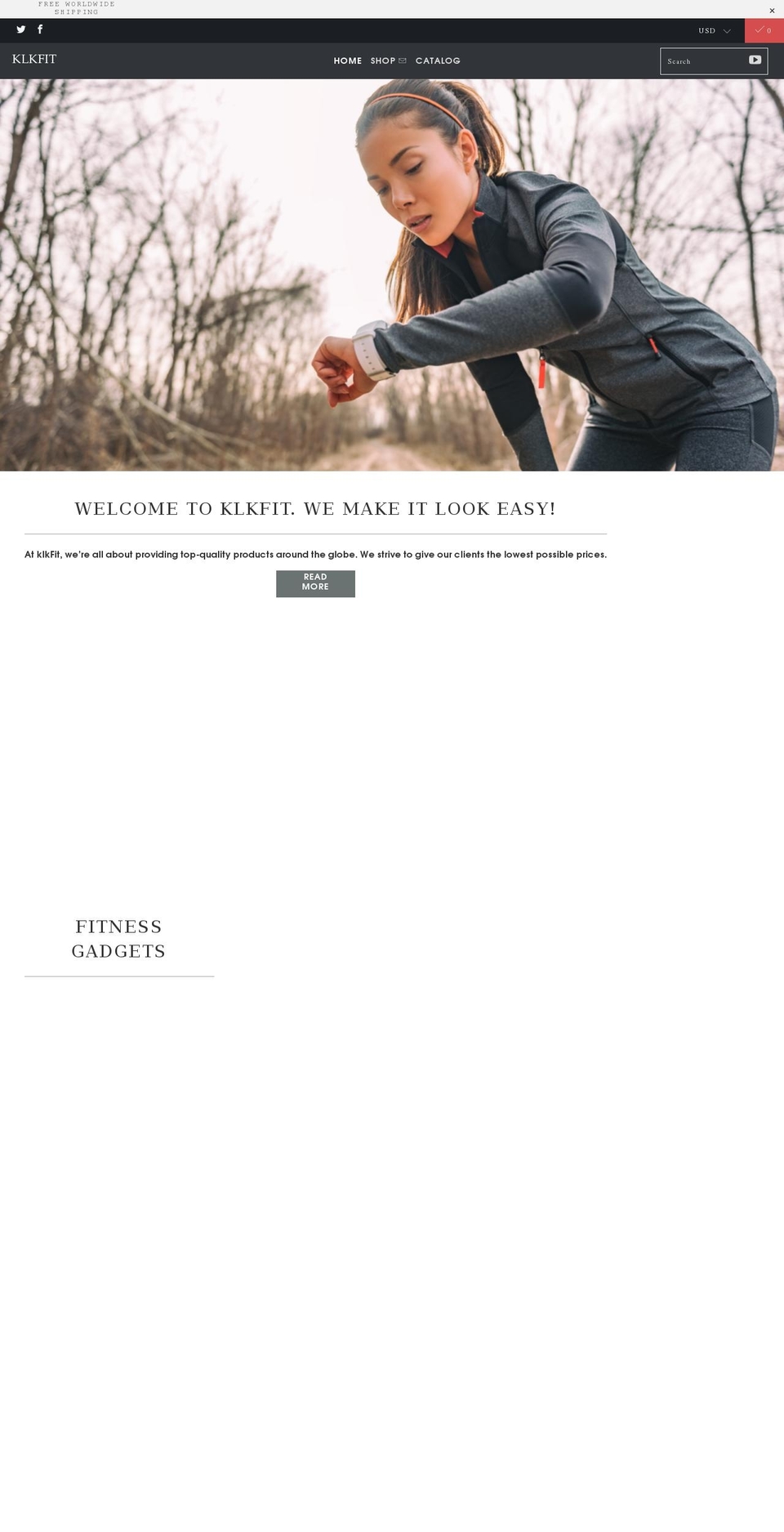 klkfit.com shopify website screenshot