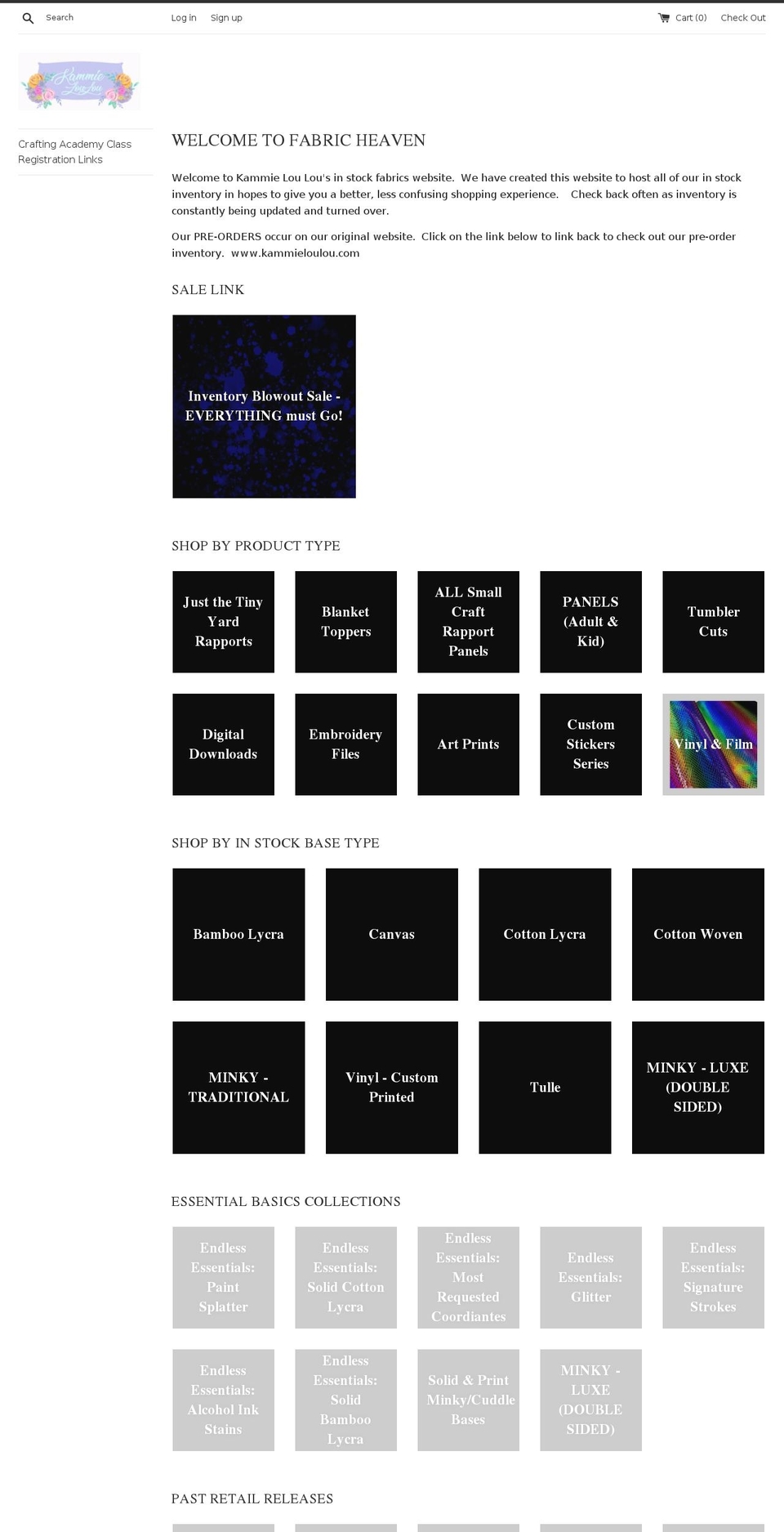 kllretail.com — Shopify storefront screenshot