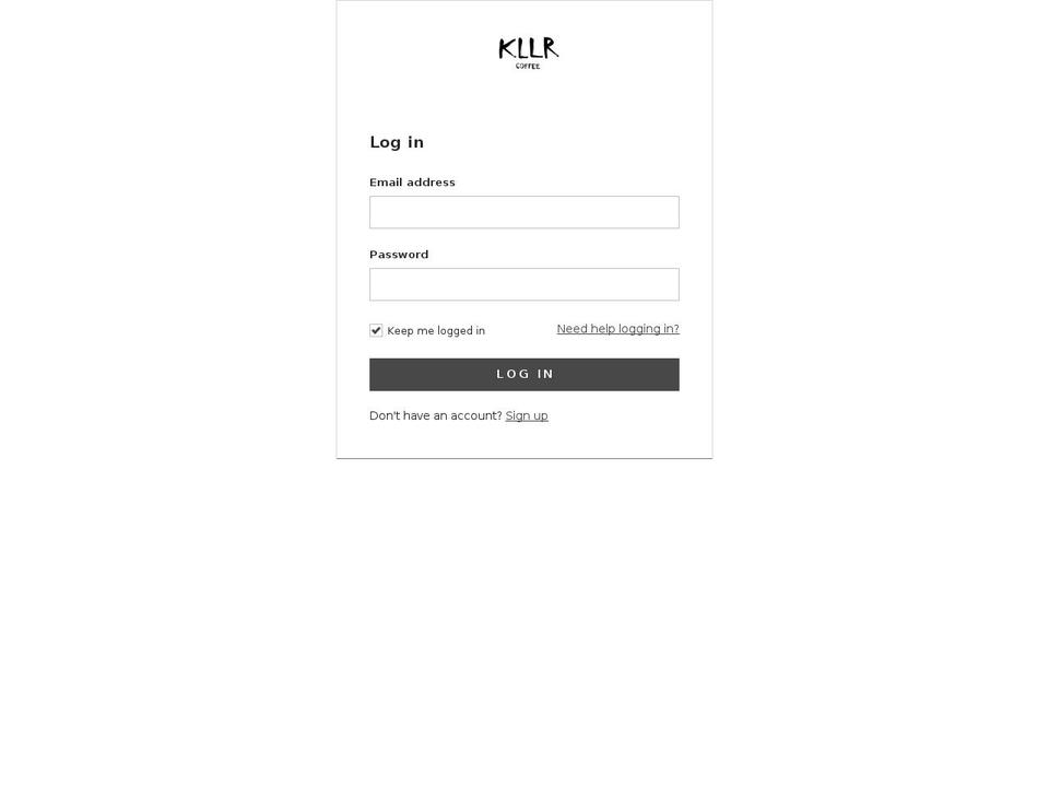 kllrexecutive.com — Shopify storefront screenshot