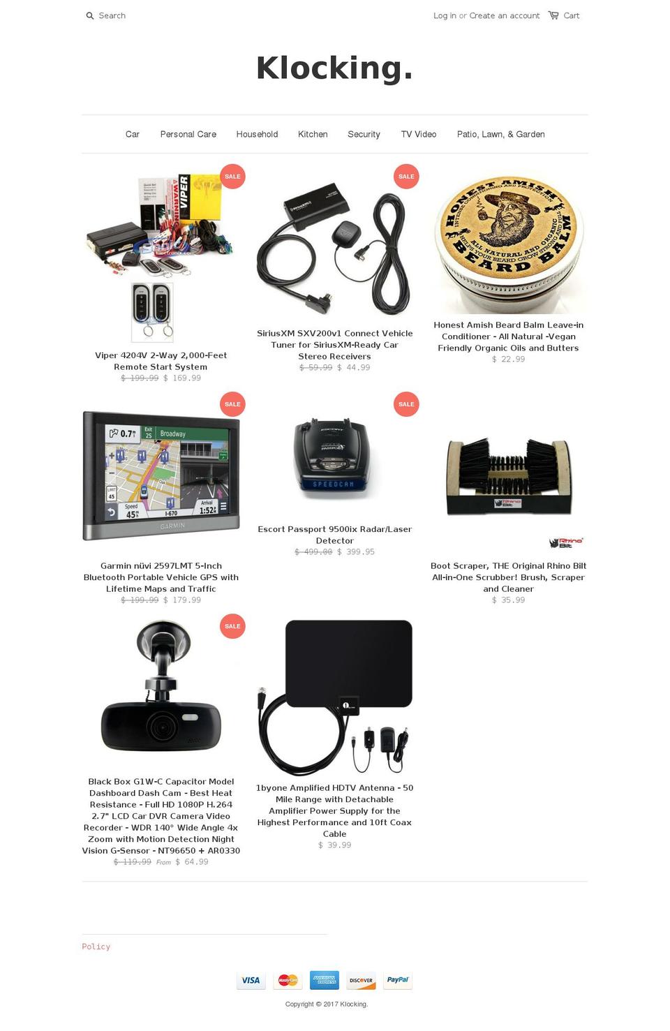 klocking.com shopify website screenshot