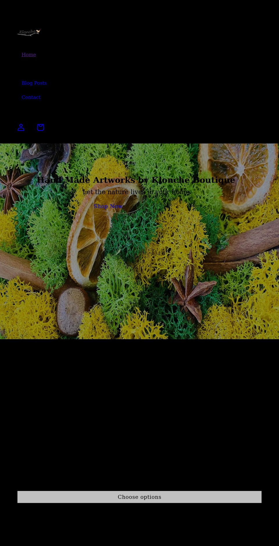 klonche.com shopify website screenshot