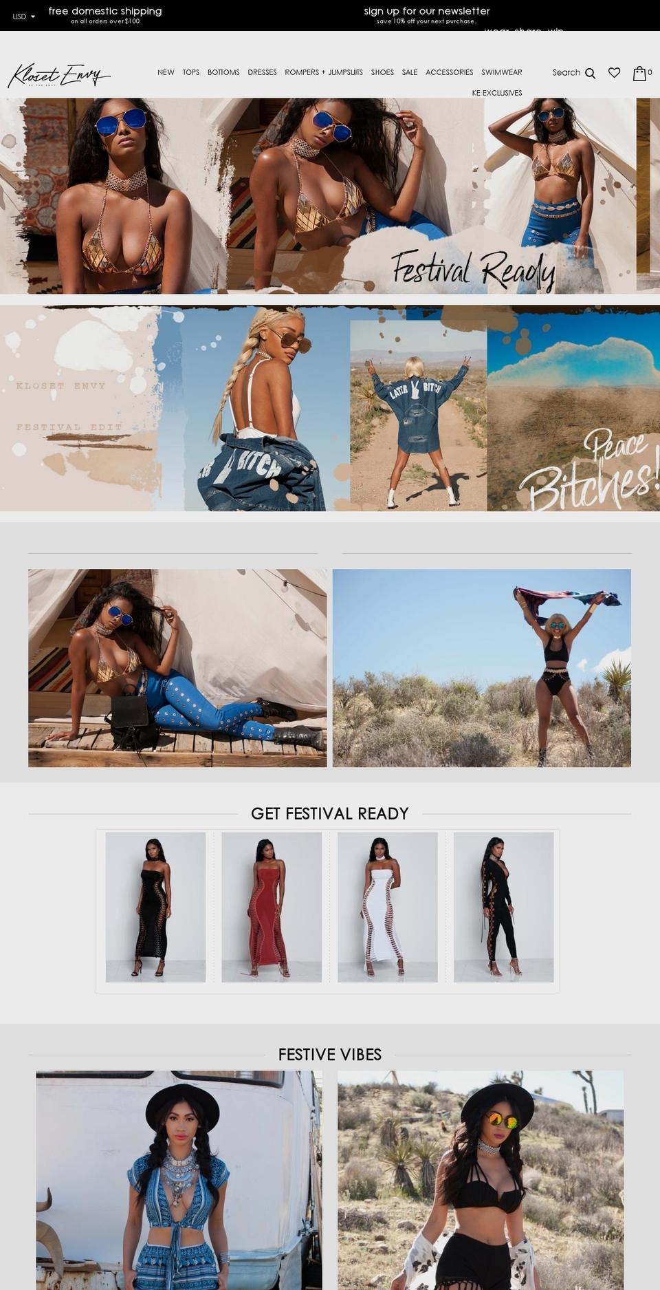 klosetenvy.com shopify website screenshot