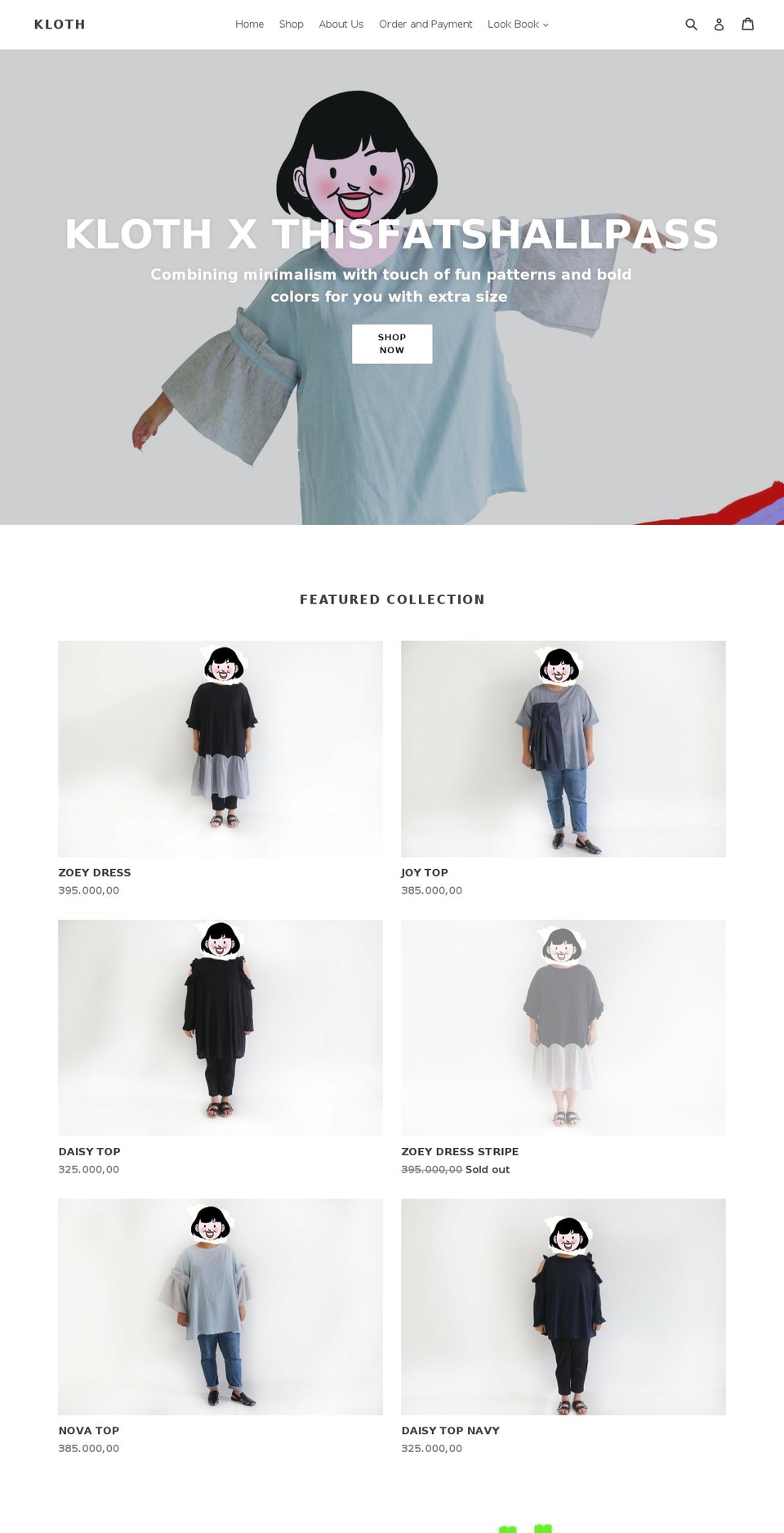 kloth-id.com — Shopify storefront screenshot