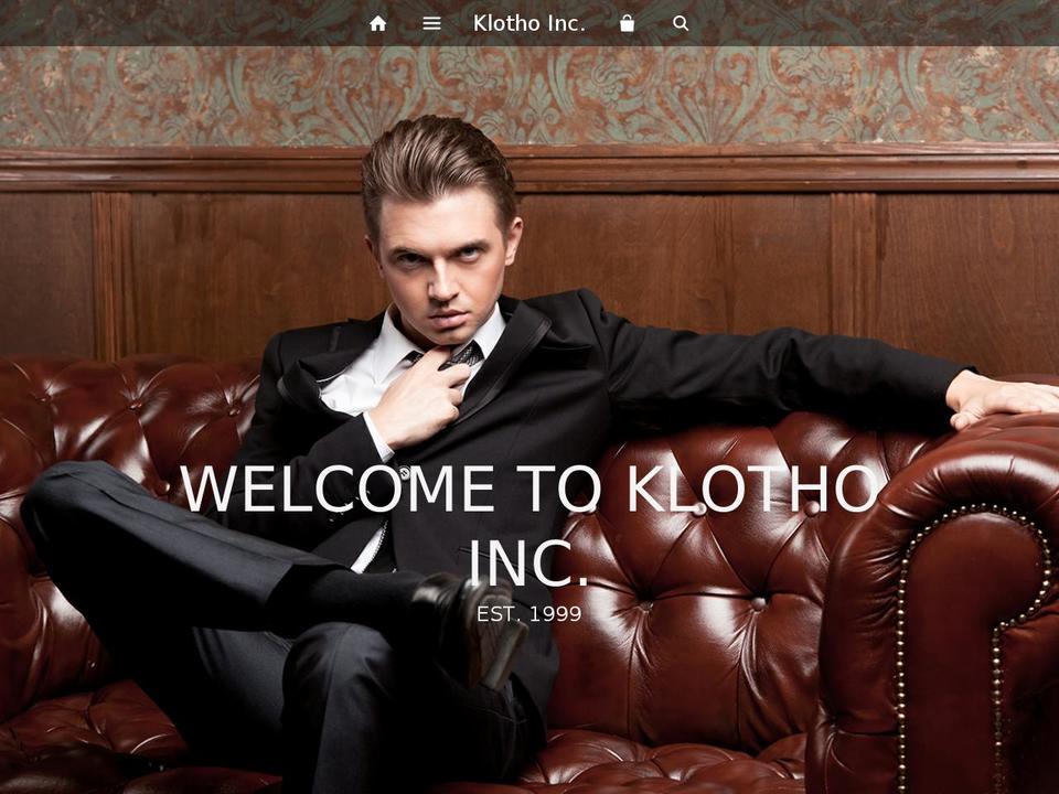 klothoinc.com shopify website screenshot