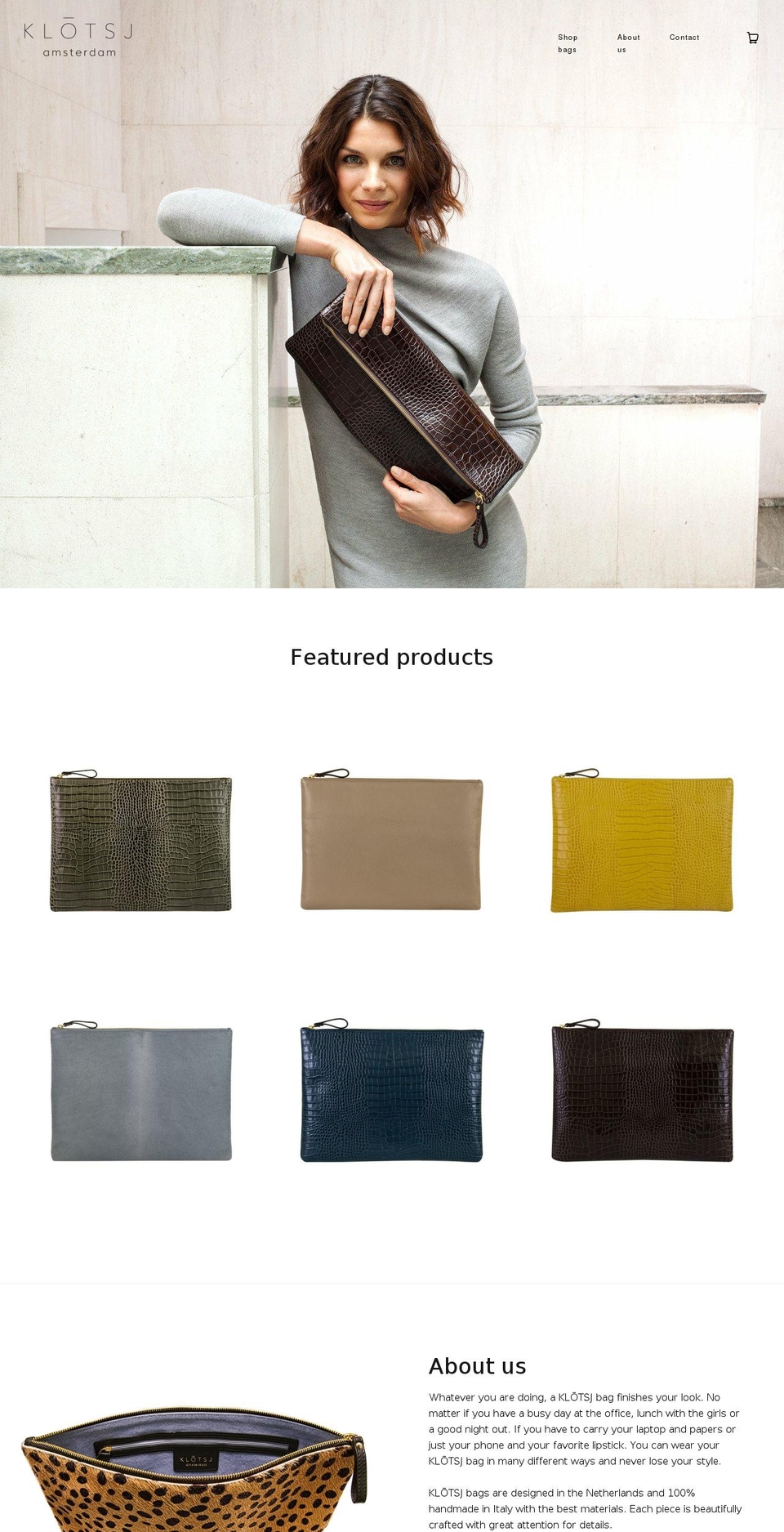 klotsj.com — Shopify storefront screenshot