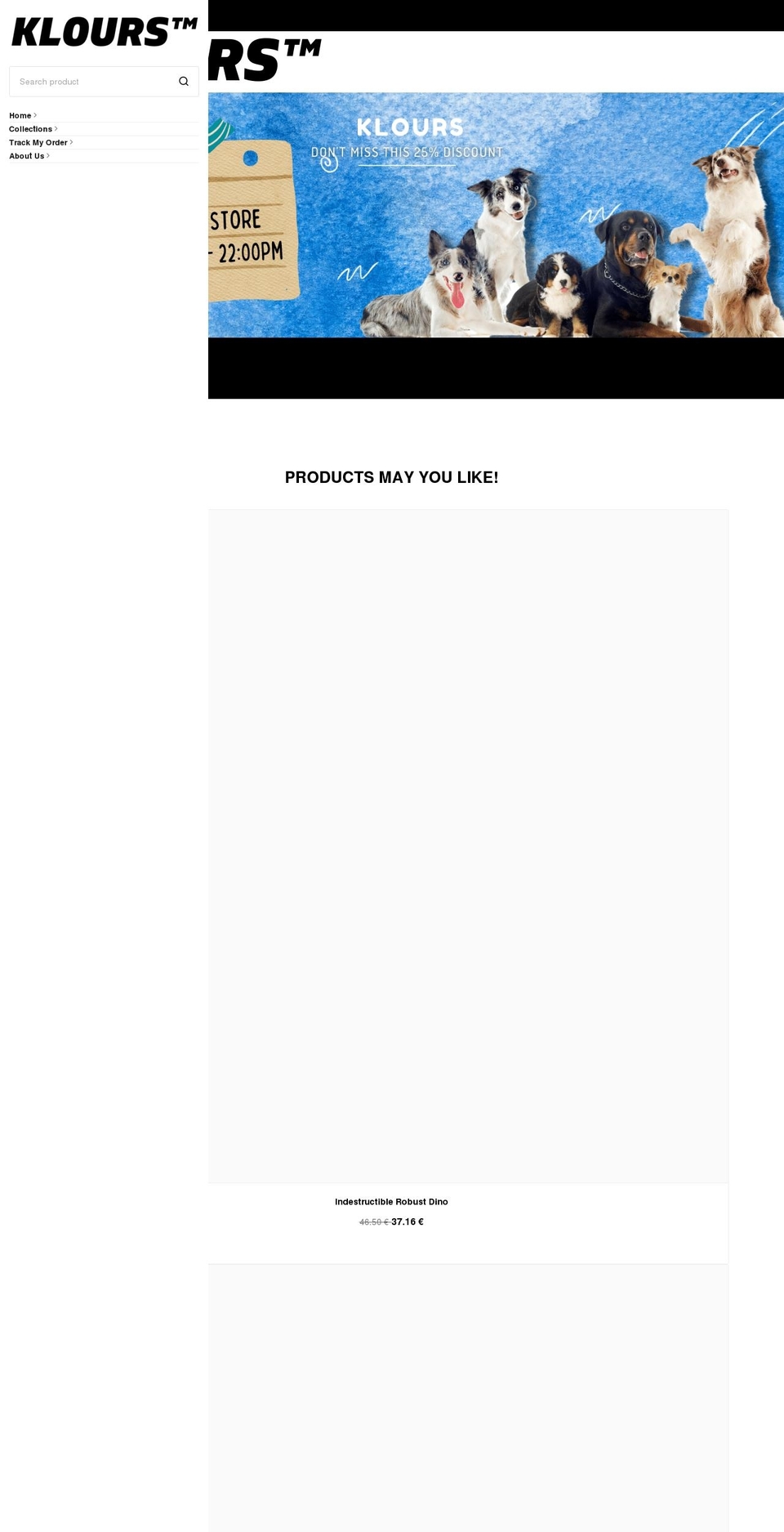 klours.com shopify website screenshot