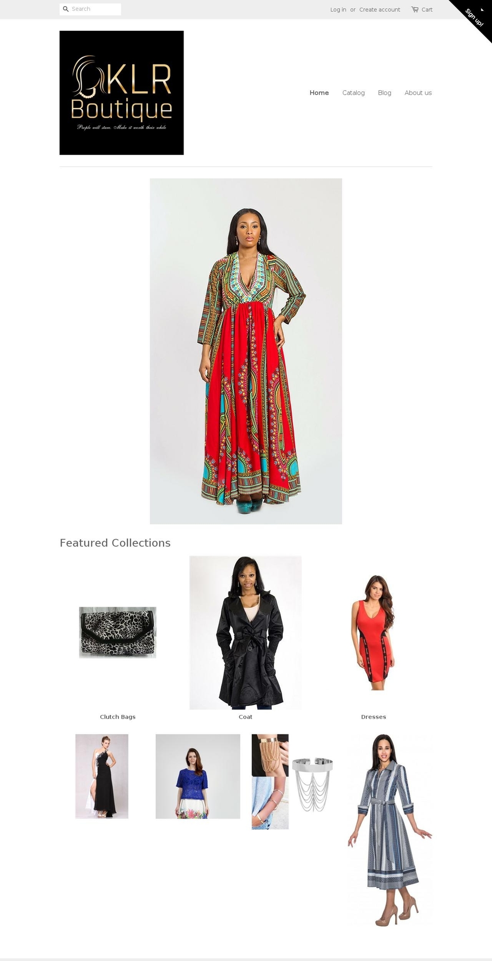 klrboutique.com shopify website screenshot