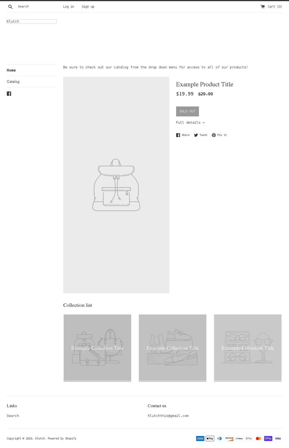 klutchthis.com shopify website screenshot