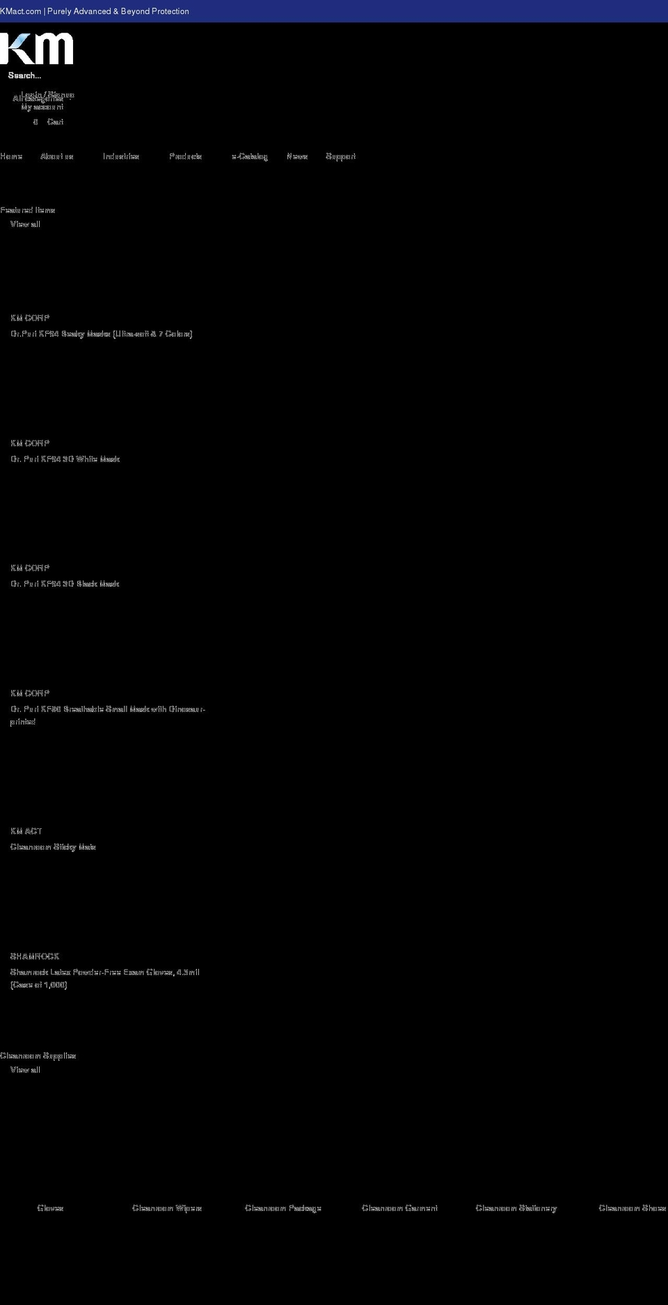 kmact.com shopify website screenshot