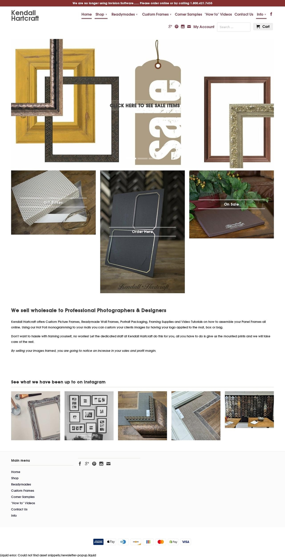 kmaf.com — Shopify storefront screenshot