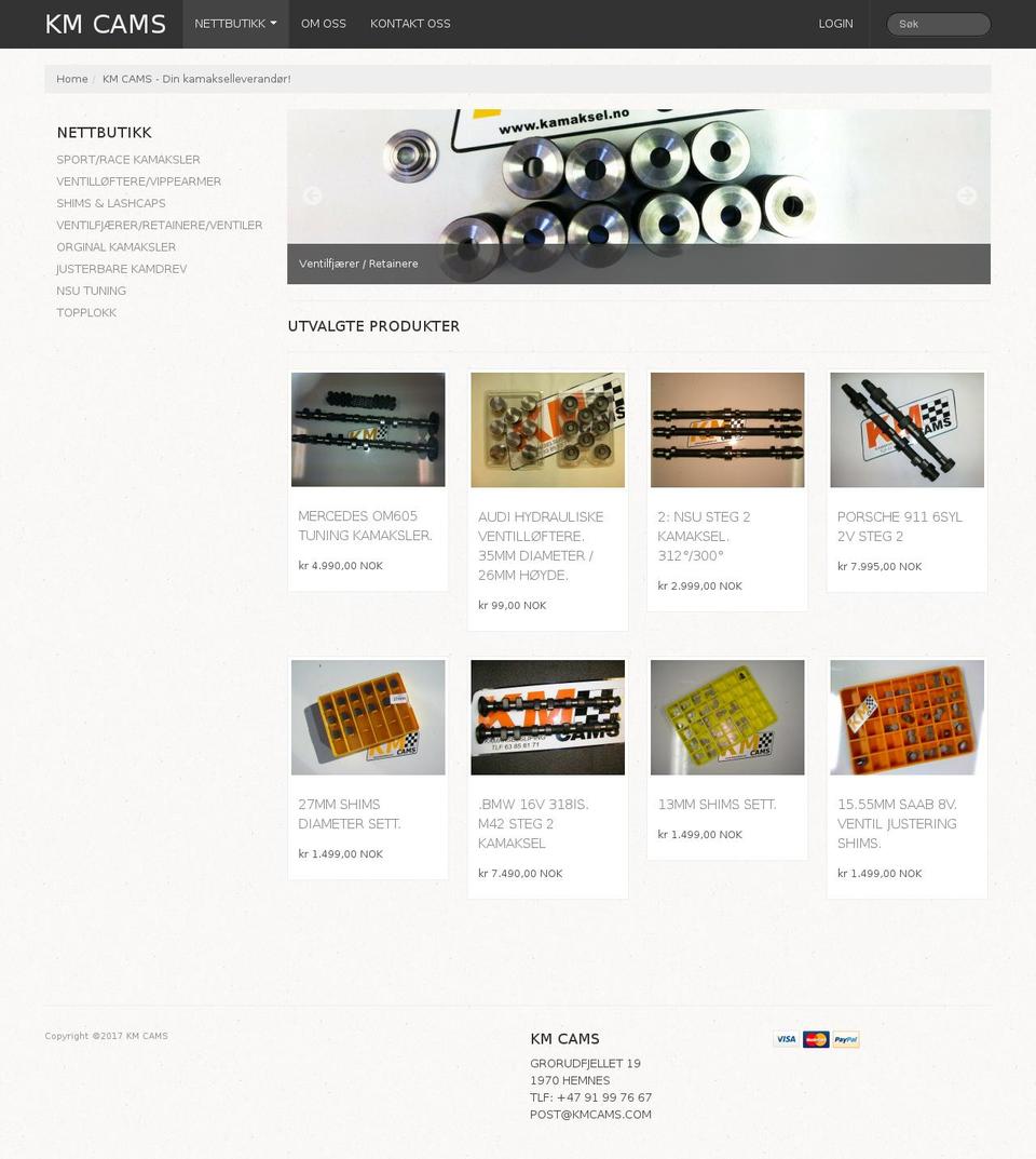 Lucid One Shopify theme site example kmcams.com