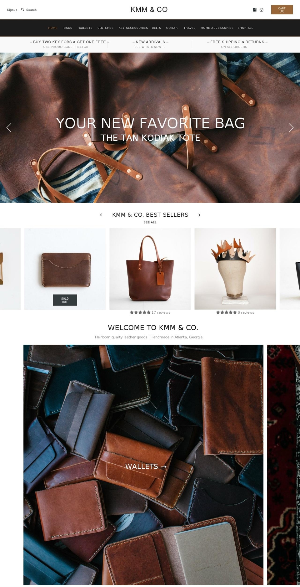 kmmco.com shopify website screenshot