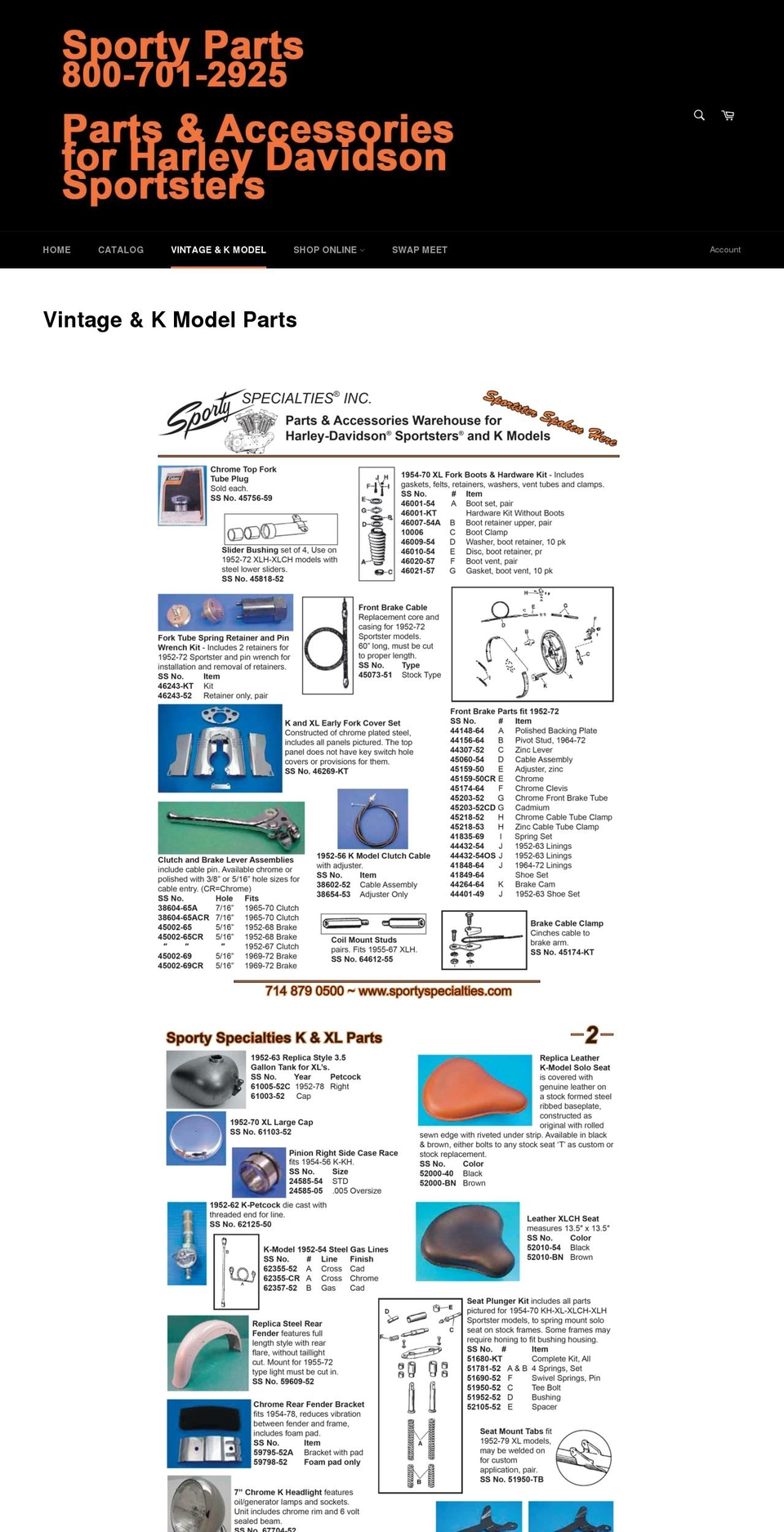 kmodelparts.com — Shopify storefront screenshot