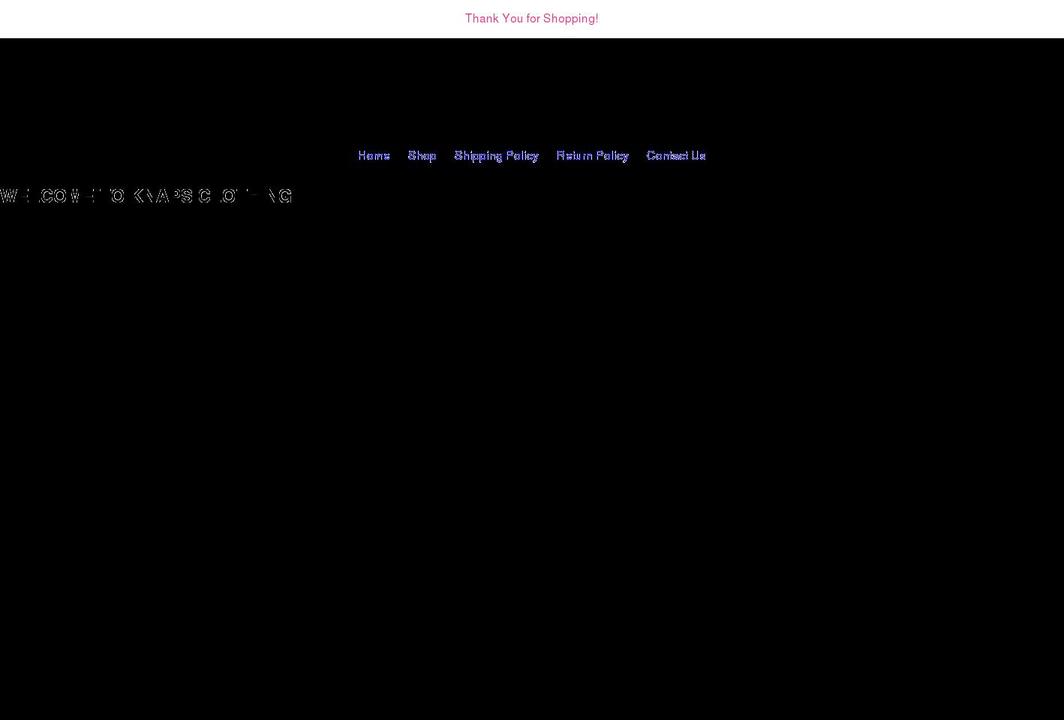 knapsclothing.com shopify website screenshot