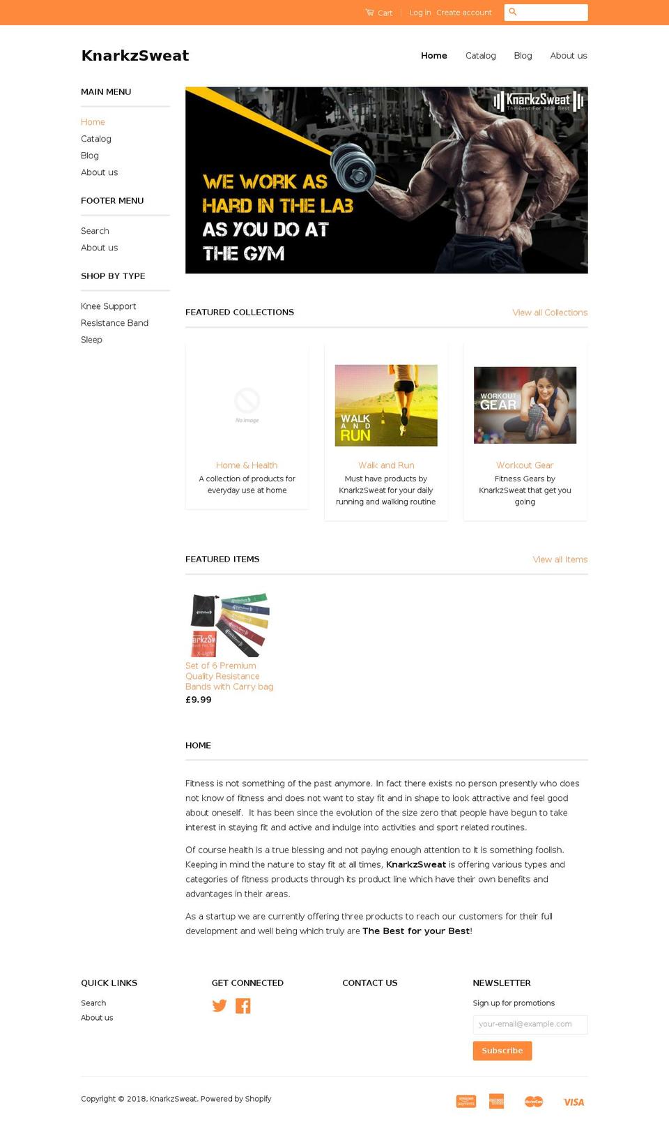 knarkzsweat.com — Shopify storefront screenshot