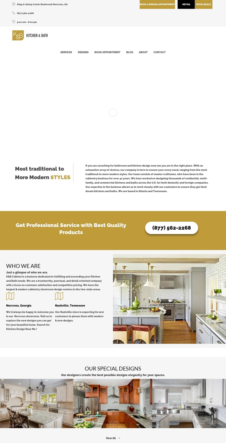 knbcabinet.com — Shopify storefront screenshot