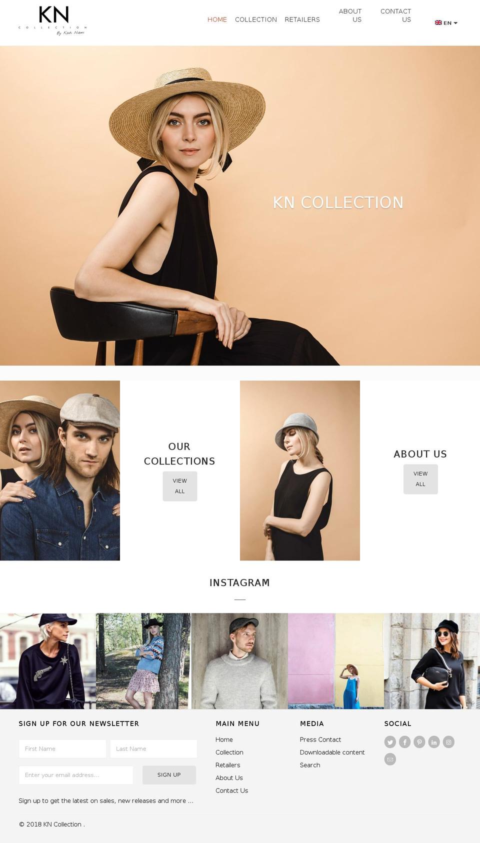 kncollection.fi shopify website screenshot