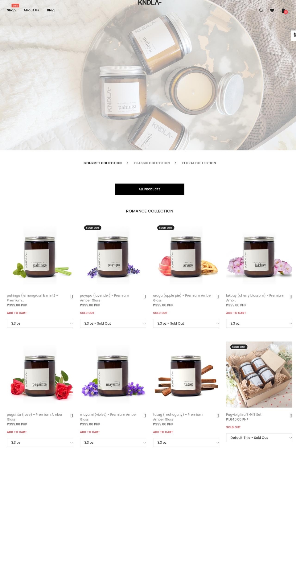 OREO Shopify theme site example kndla.com