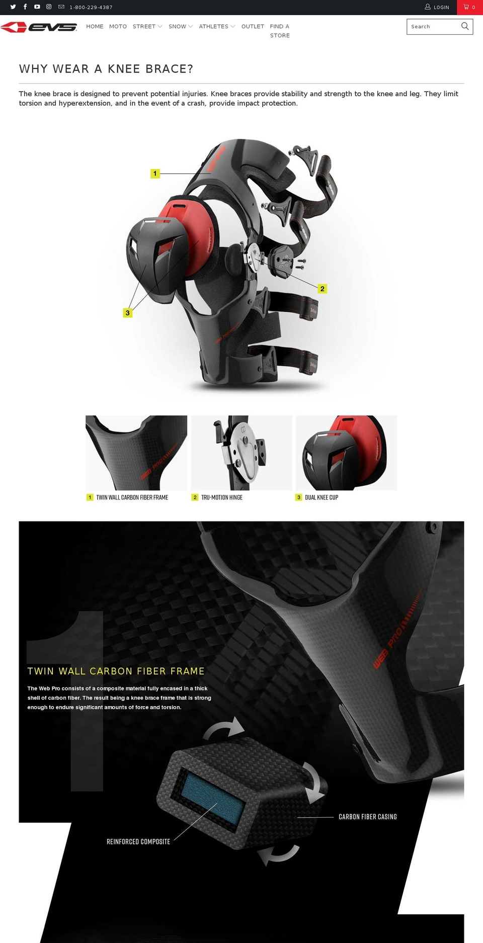 EVS-Turbo3-Live Shopify theme site example kneebrace.com