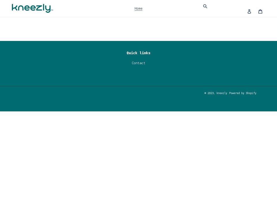 kneezly.com shopify website screenshot