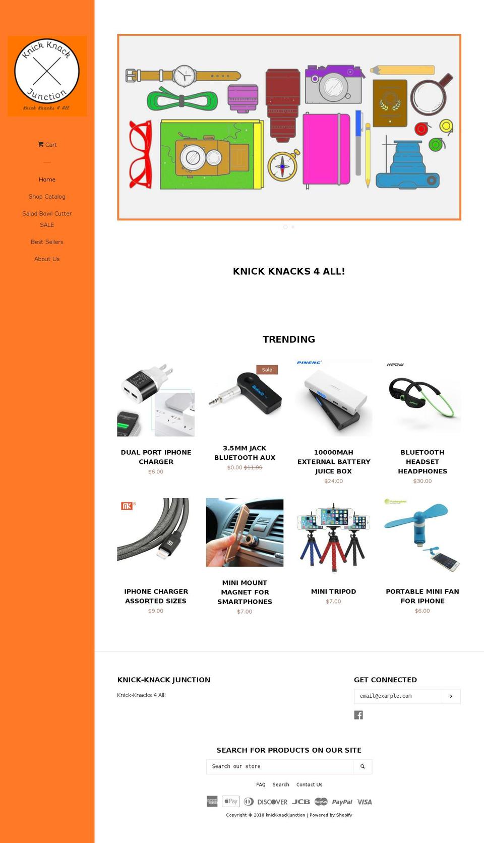 knickknackjunction.com — Shopify storefront screenshot