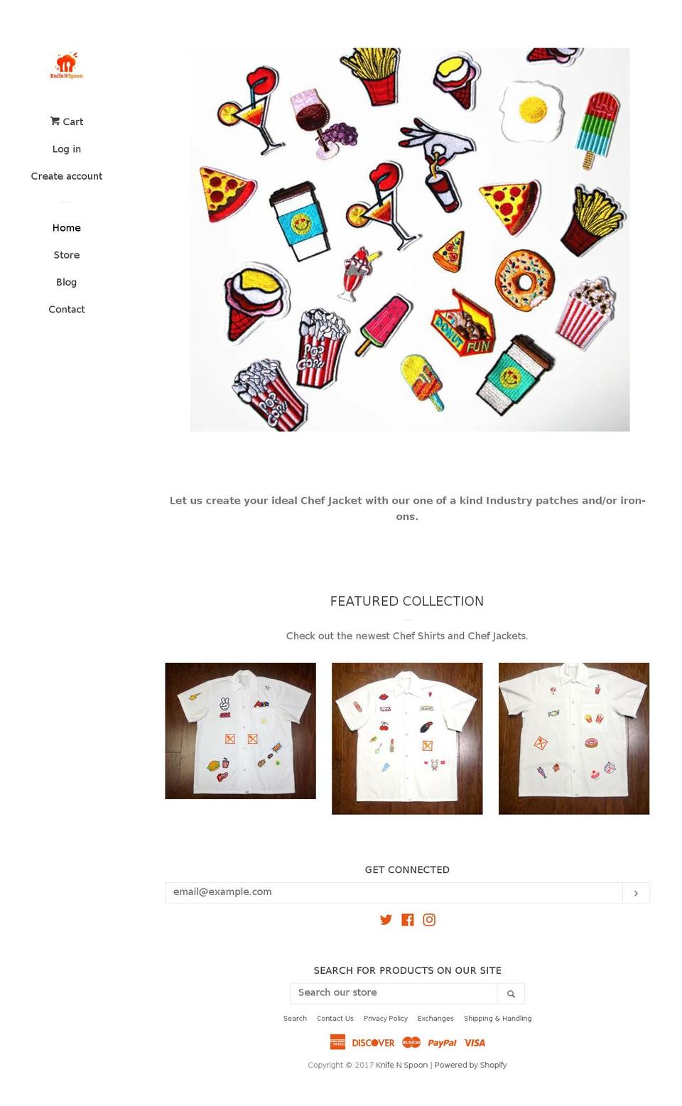 knifeandspoon.com shopify website screenshot