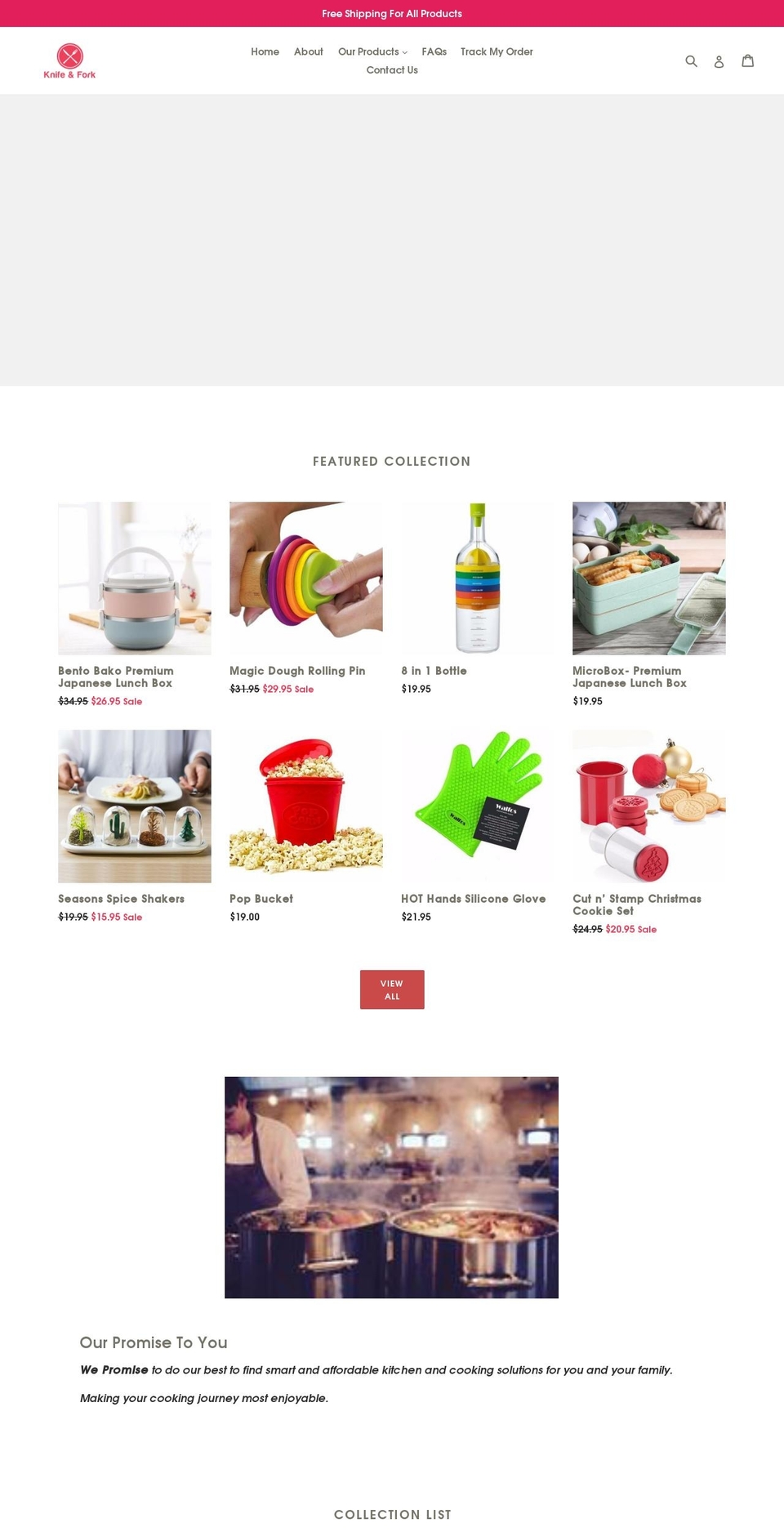 knifenfork.net shopify website screenshot