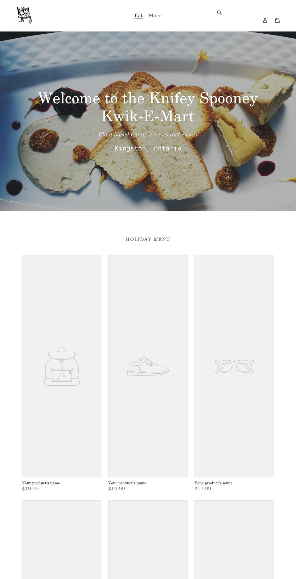 knifey-spooney.myshopify.com shopify website screenshot
