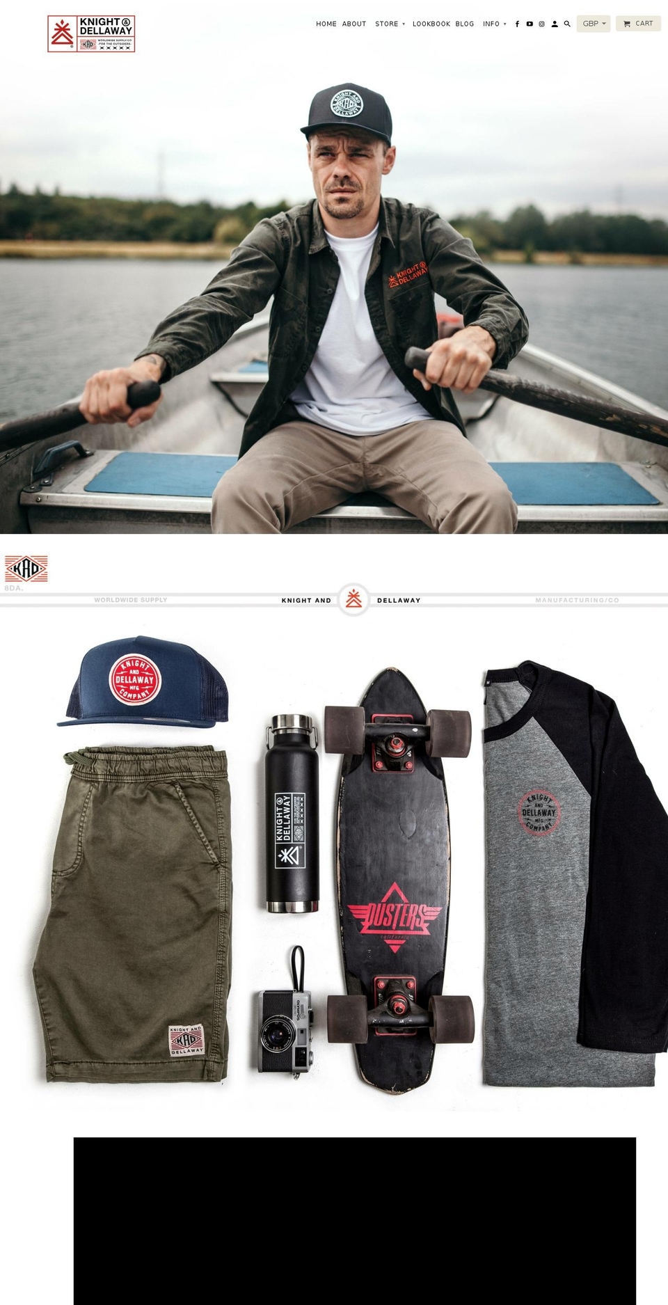 knightanddellaway.com — Shopify storefront screenshot