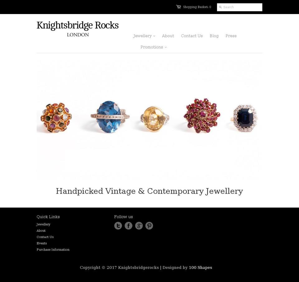 knightsbridgerocks.co shopify website screenshot