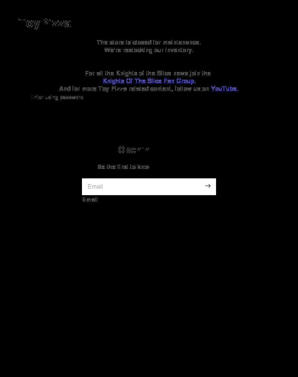 knightsoftheslice.com shopify website screenshot