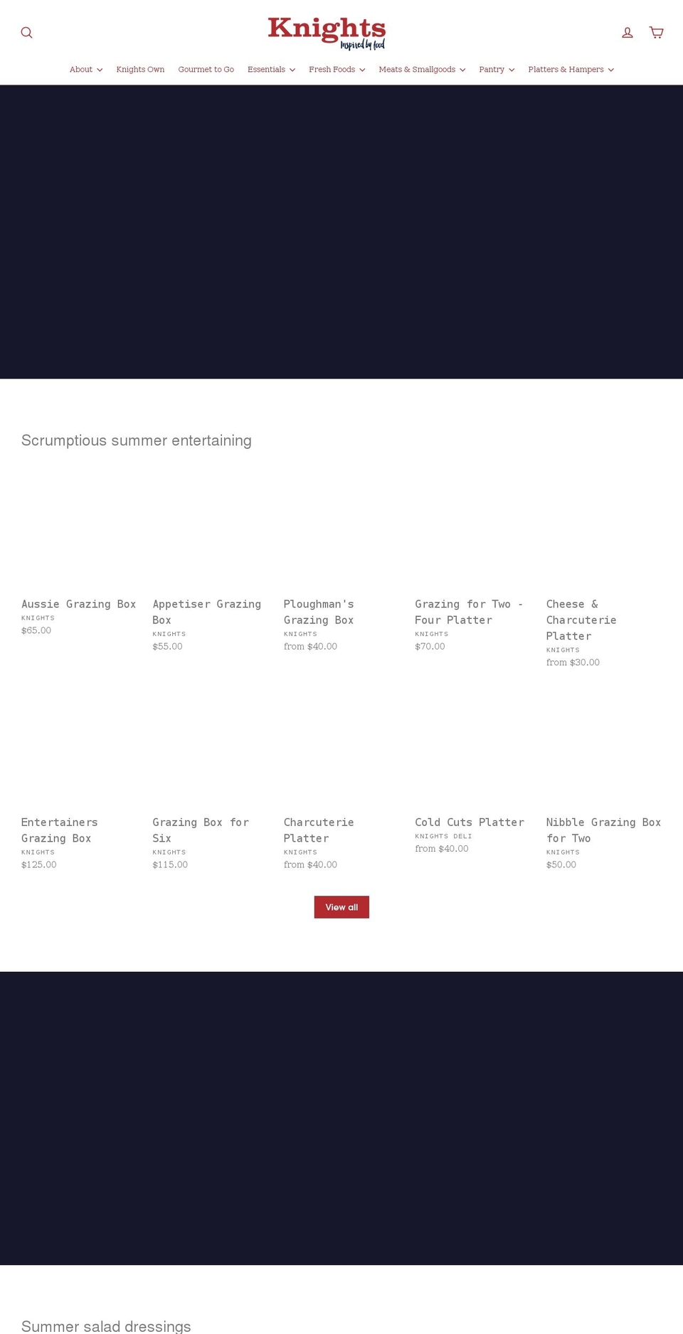 knightsriverina.com.au shopify website screenshot