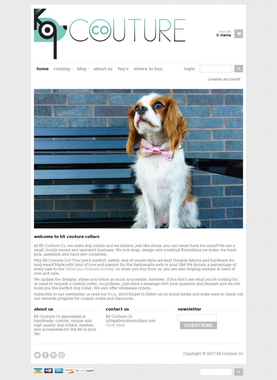 kninecollars.com shopify website screenshot