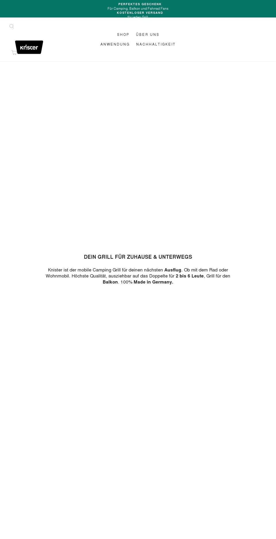 knister-grill.com shopify website screenshot