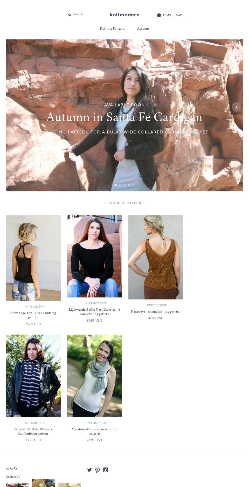 knitmodern.com — Shopify storefront screenshot