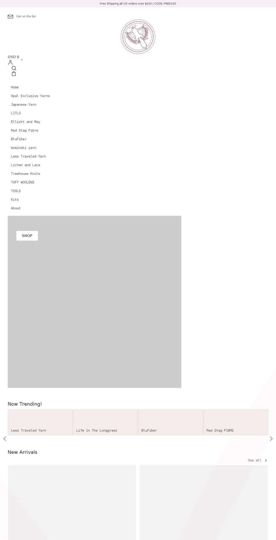 knitterswithoutbordersllc.com shopify website screenshot