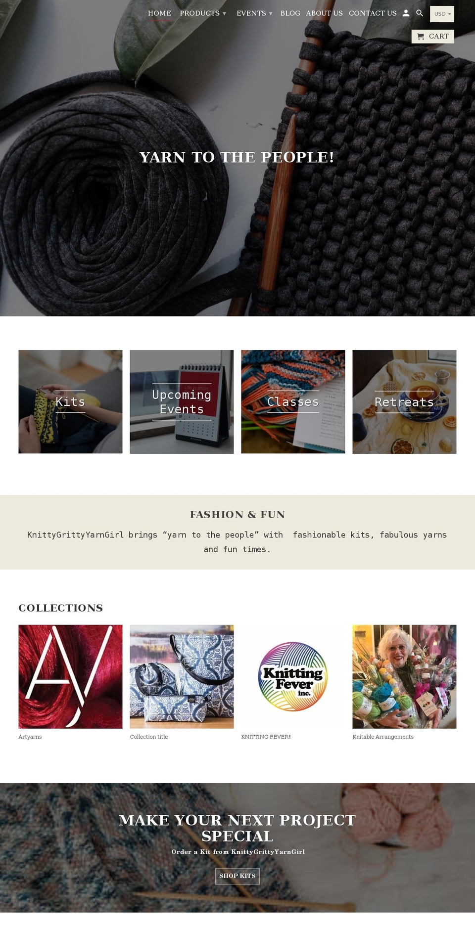 knitting-ideas.com — Shopify storefront screenshot