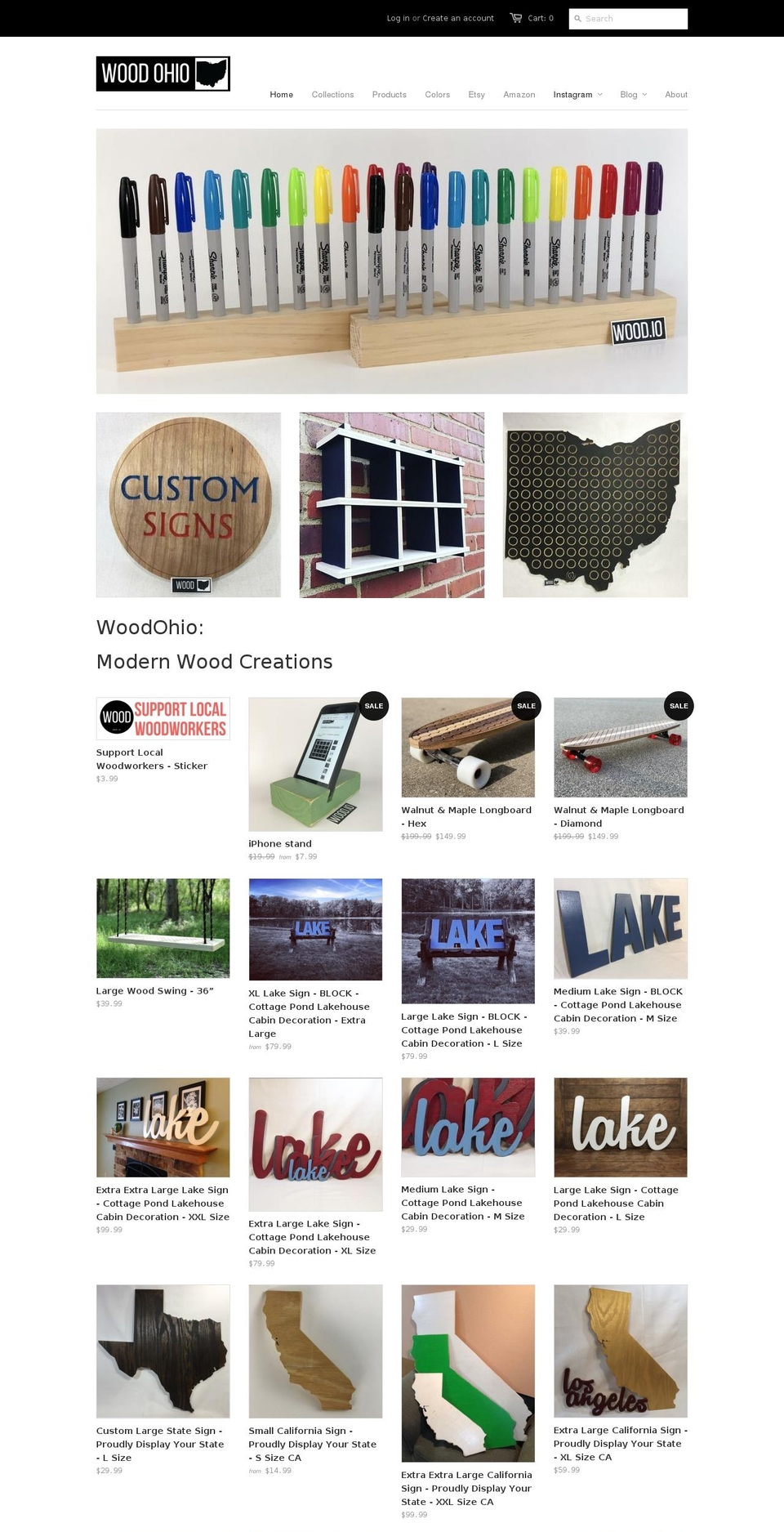 knockonwoodohio.com shopify website screenshot