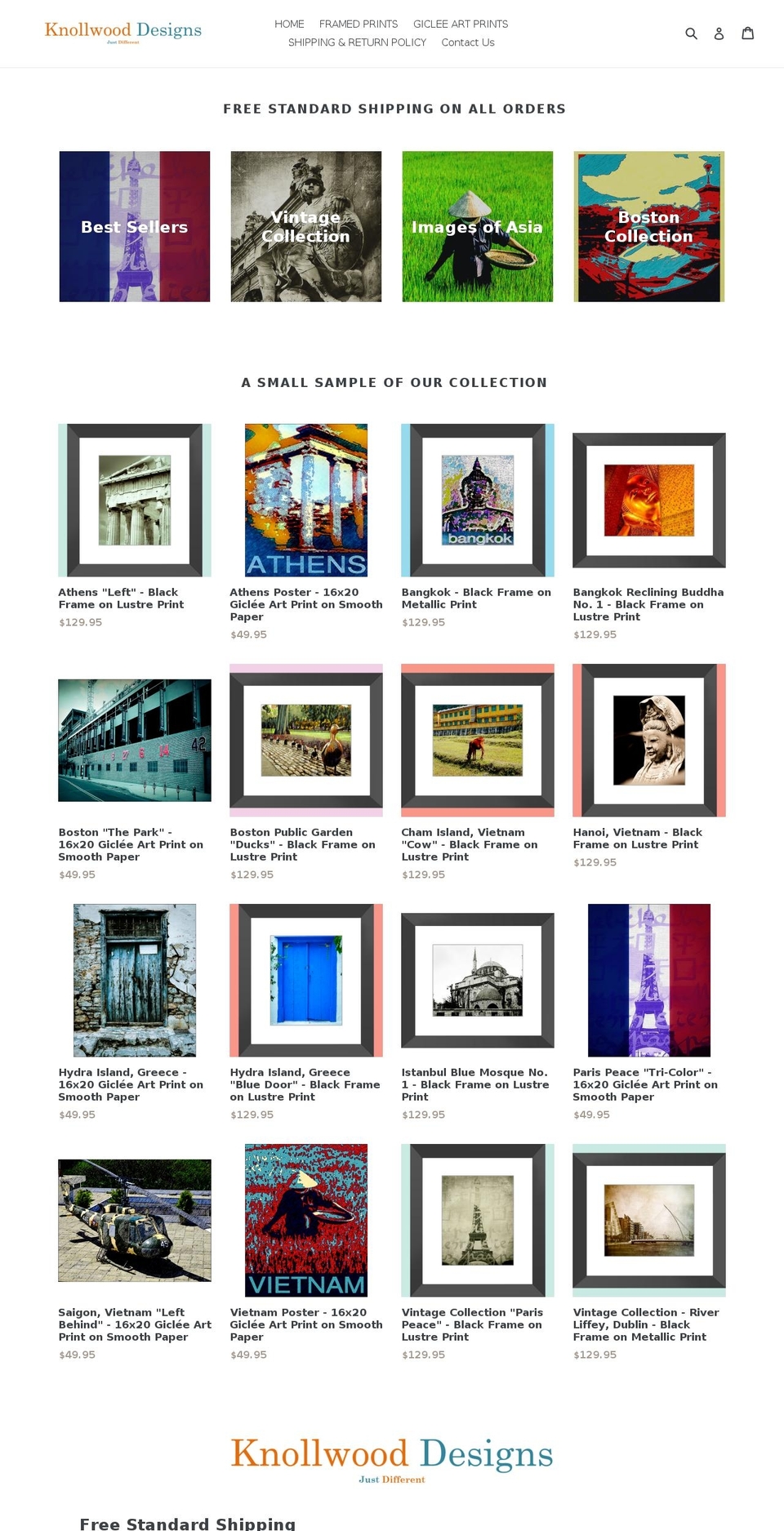 knollwooddesigns.com — Shopify storefront screenshot